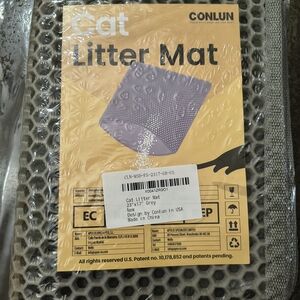 Gray Cat Litter Mat